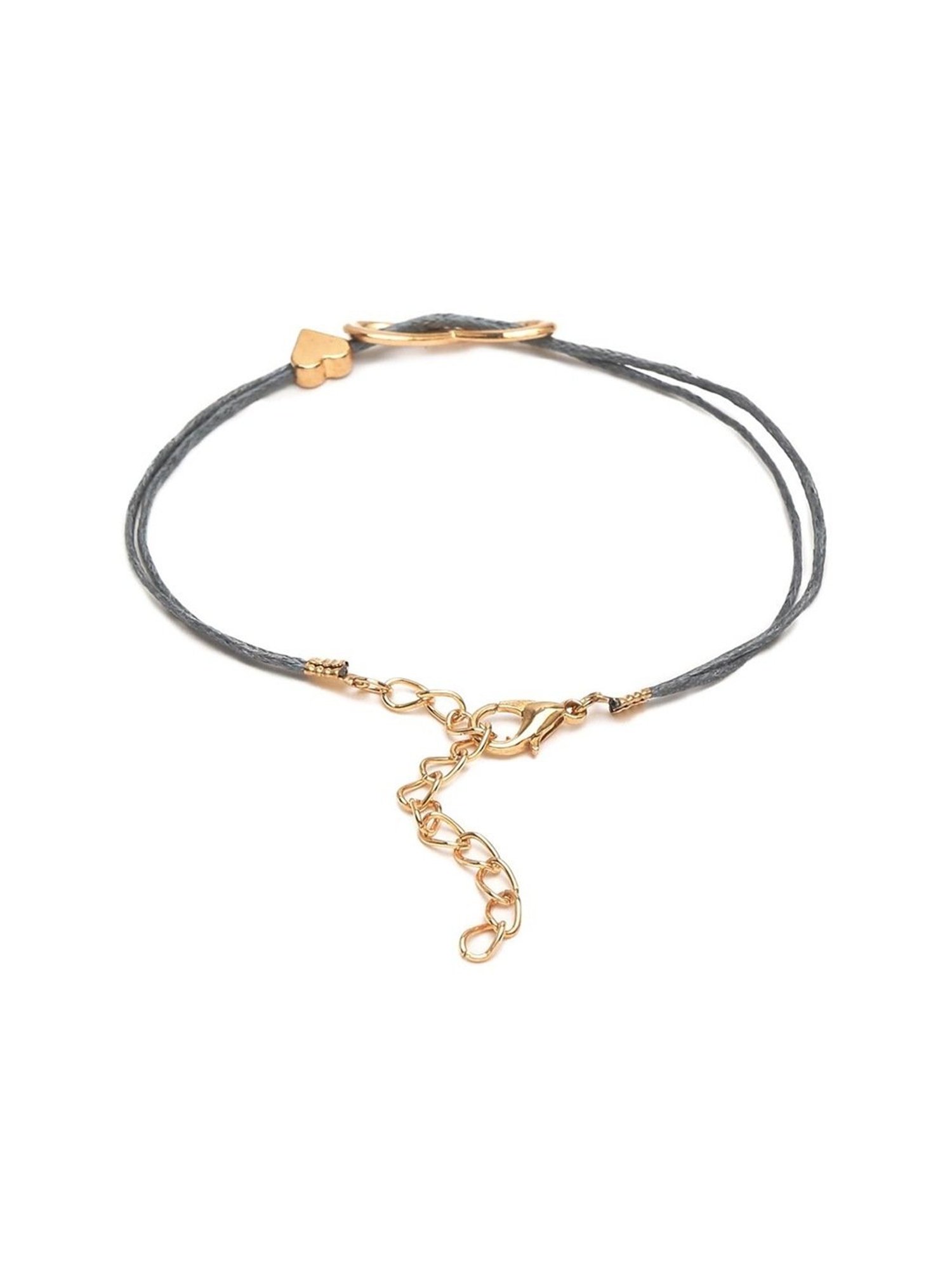 YouBella Women Grey Gold-Plated Flexible fit Bracelet