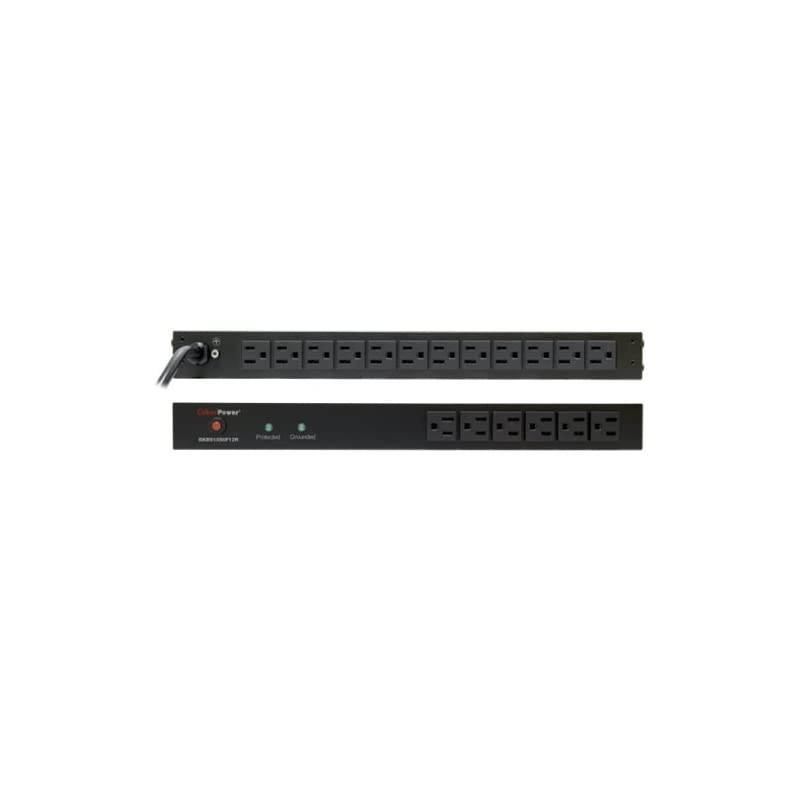 RKBS15S6F12R 15A 18Outlet 1U RM Rackbar Surge Suppressor