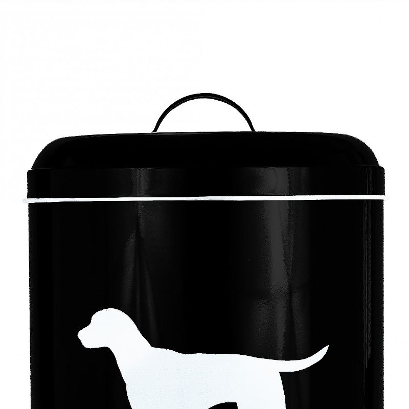 Amici Pet Dog Black/White Buster Food Storage Bin, Large