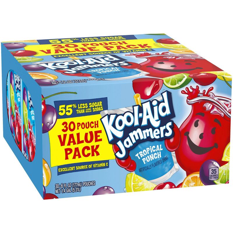 Kool-Aid Jammer Tropical Punch - 30pk/6 fl oz Pouches