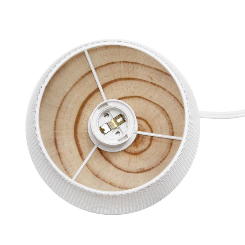 Wired Mesh Uplight Table Lamp White - Simple Designs