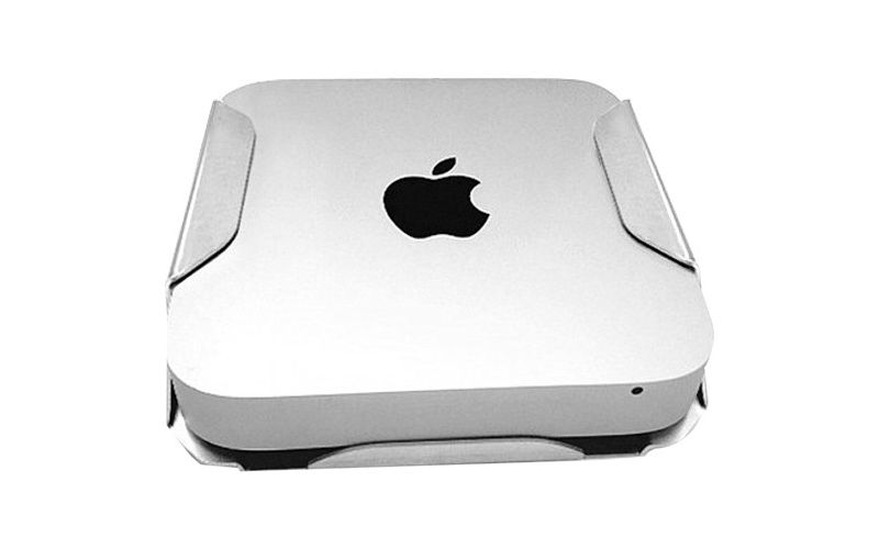 Mac Mini Secure Mount Enclosure with Lockable Head - Aluminum, Steel - Silver