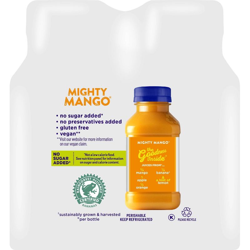 Naked Mighty Mango Vegan Juice 10oz 4pk