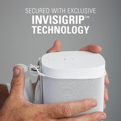 SANUS WSWM21-W1 Wireless Speaker Wall Mount for the Sonos One, PLAY:1, & PLAY:3, Single, White
