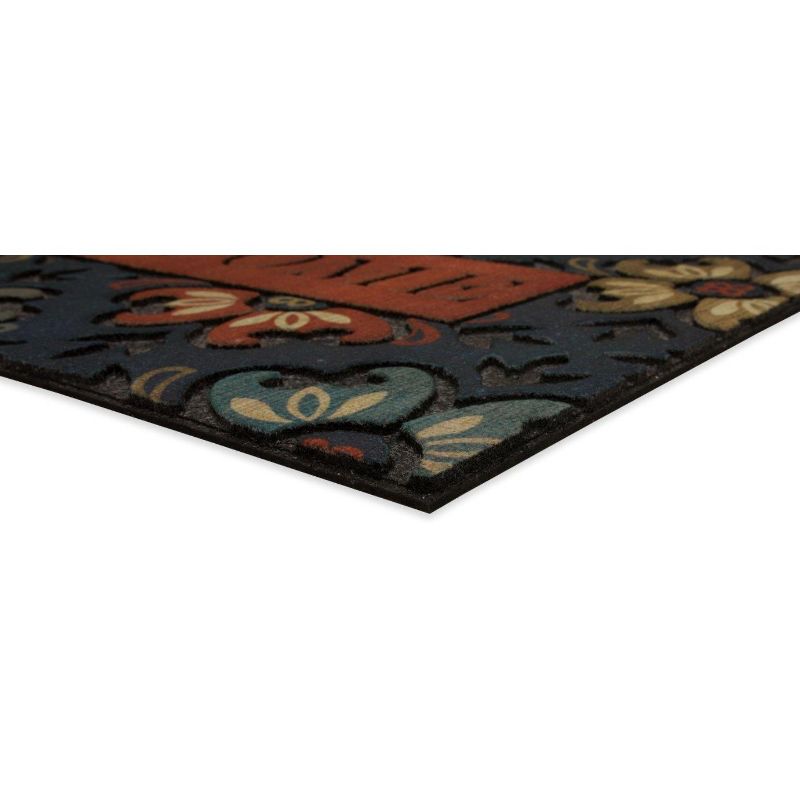 1'6"X2'6" Floral Doormats Blue - Mohawk