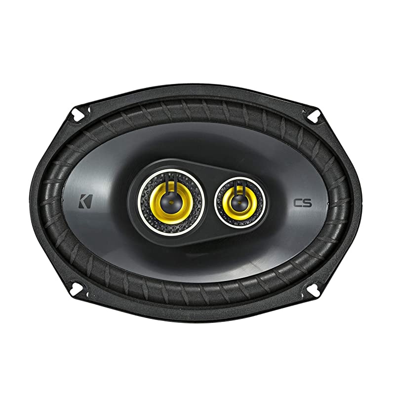 CS Series 150 Watt 6 x 9 Inch Car Audio Coaxial Speaker Pair Yellow