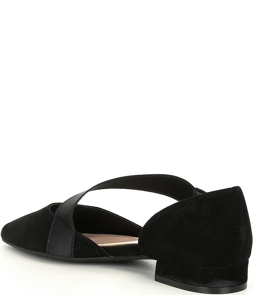 Preston & York Sabrina Suede Asymmetrical Cut Out Flats