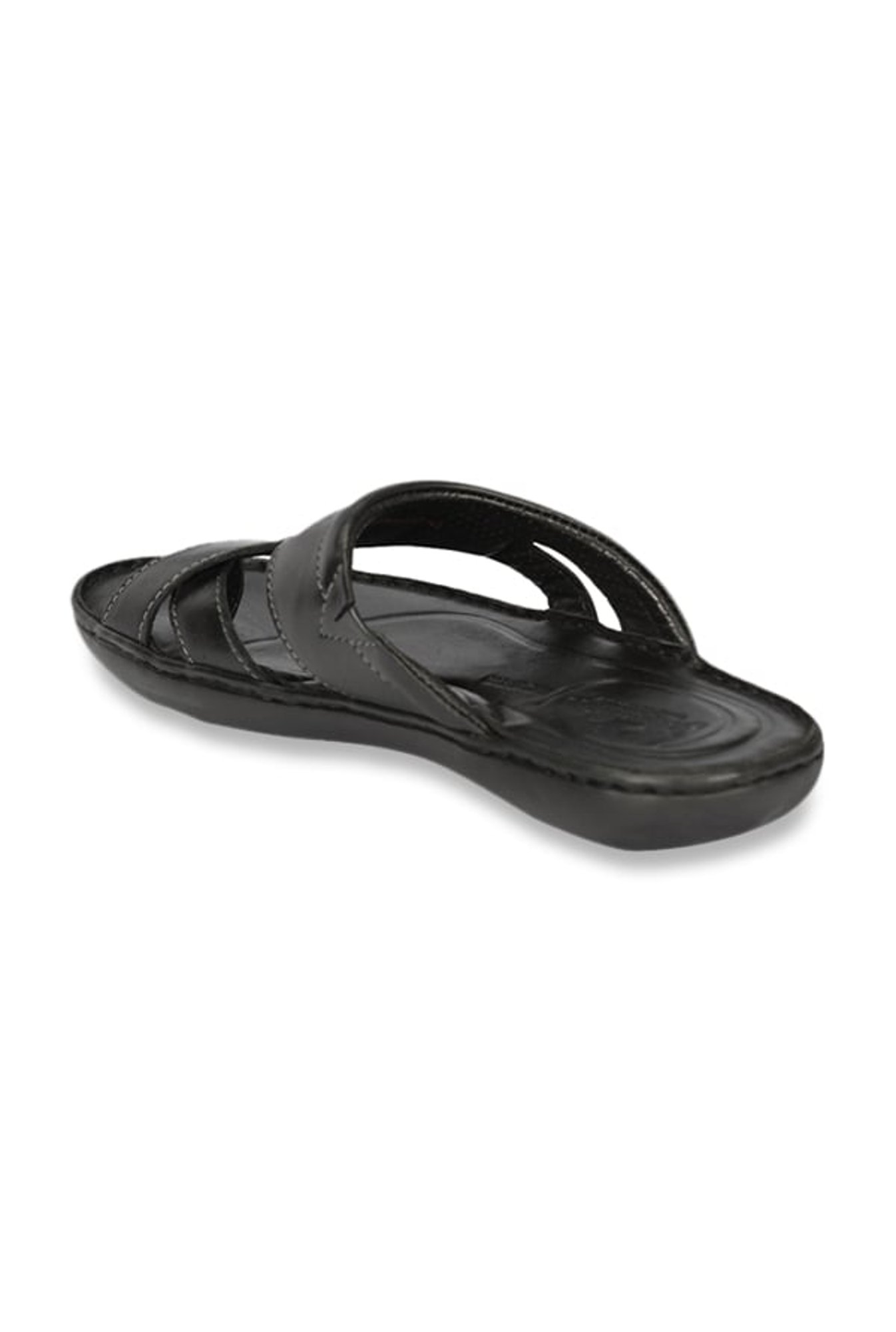 Florsheim Lewis Black Cross Strap Sandals