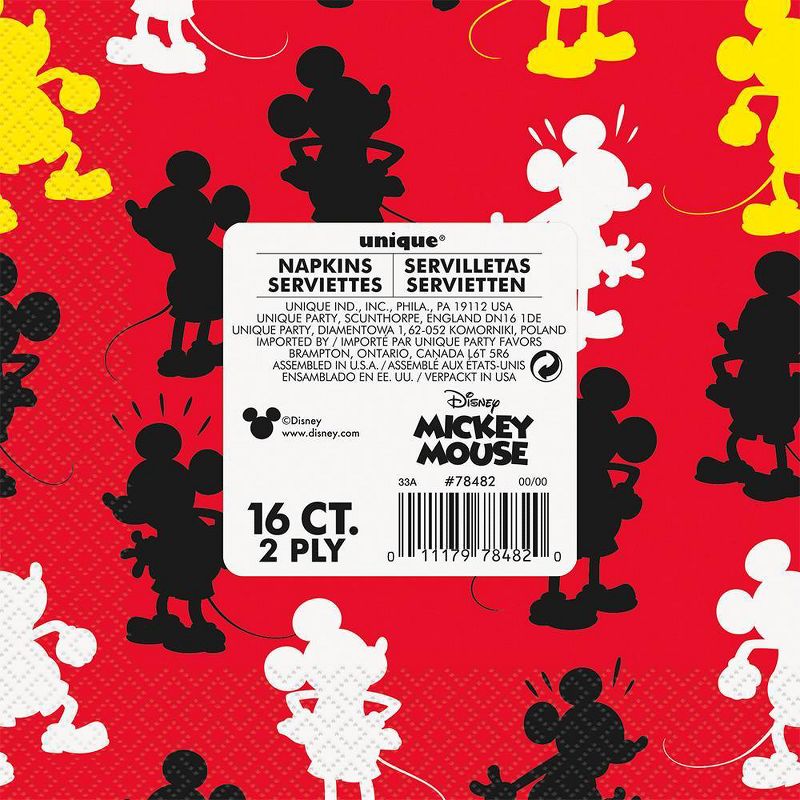 Mickey Mouse & Friends 16ct Disposable Napkins