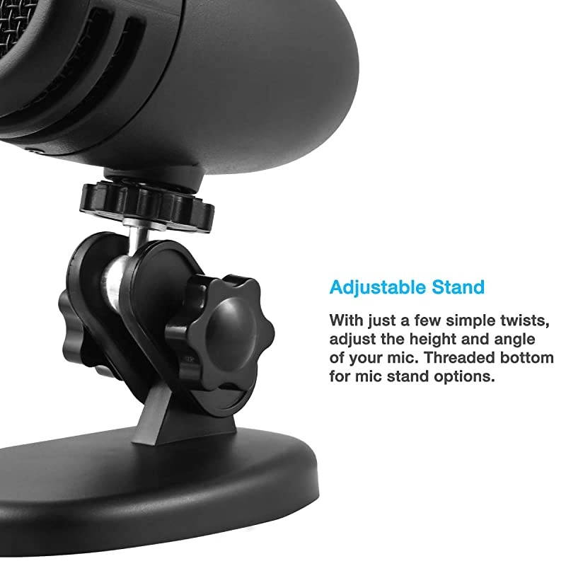 Premium USB Condenser Microphone Featuring a Cardiod Recording Pattern Compatible with PC and Mac CVL2005