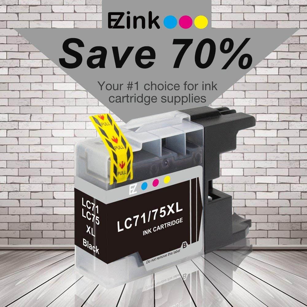 E-Z Ink (TM) Compatible Ink Cartridge Replacement for Brother LC-75 XL High Yield To Use With MFC-J6510DW MFC-J6710DW MFC-J6910DW MFC-J280W MFC-J425W(8 Black, 4 Cyan, 4 Magenta, 4 Yellow) 20 Pack