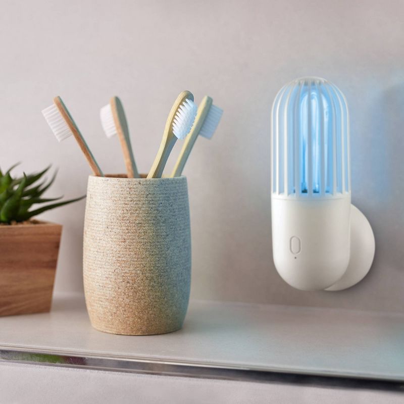 UVC Light Disinfecting 360Degree Portable Rechargeable Lamp White Micro USB Cable Included