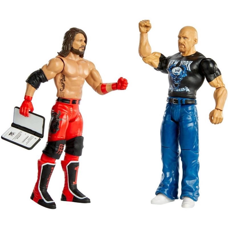 WWE Battle Pack Stone Cold Steve Auston & AJ Styles Action Figure 2pk - Series #67