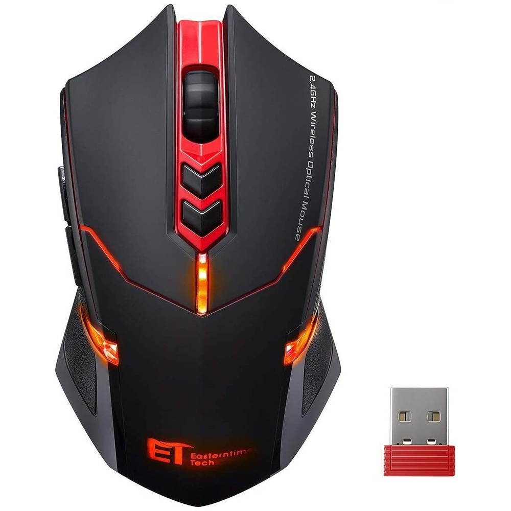 Wireless Mouse [7 Silent Click Buttons] 2.4G Professional Cordless Gaming & Office Optical Mice with 5 Adjustable DPI for Laptop PC Computer Windows Mac etc. &ndash; Super Energy Saving
