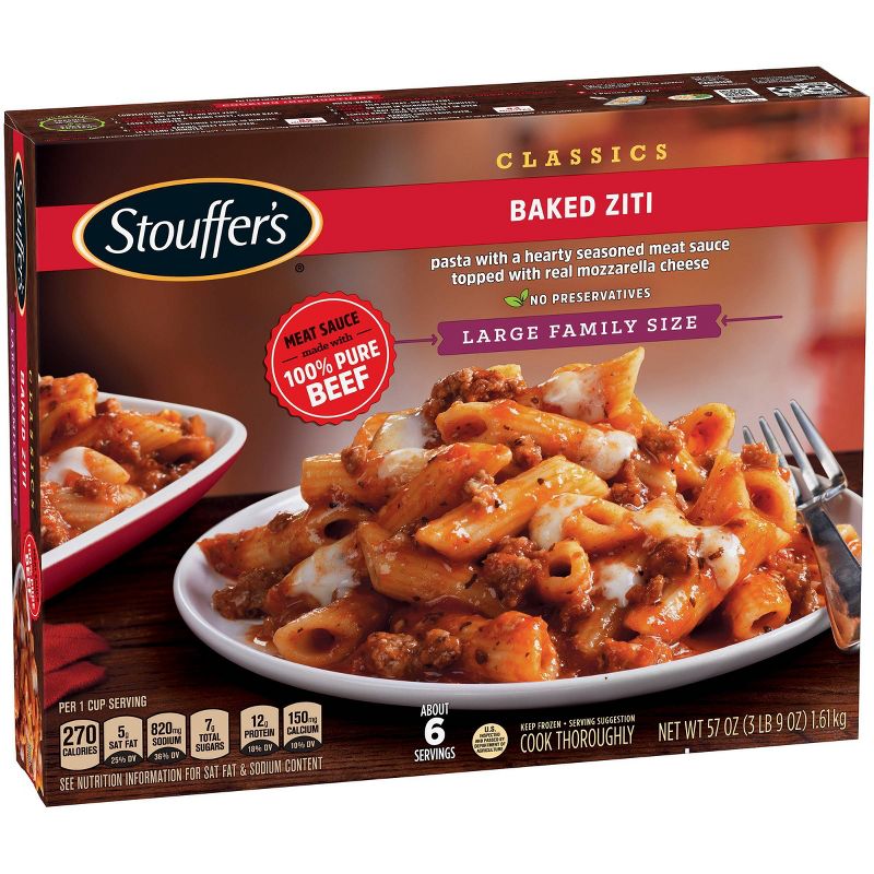 Stouffer's Frozen Family Size Baked Ziti - 57oz