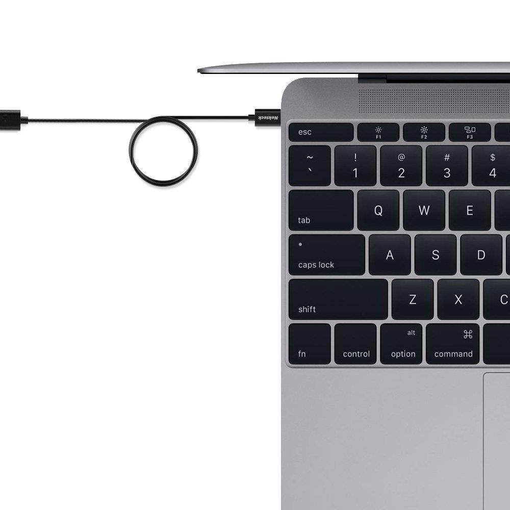 USB Type C Cable, Nekteck USB 3.1 USB-C to USB A Male 56k ohm Resistor 3.3ft Data Charging Cord Reversible Design for MacBook 12 Inch, LG G5/G6, Galaxy S9 S9 Plus/Pixel 3 2/XL OnePlus 6, Black