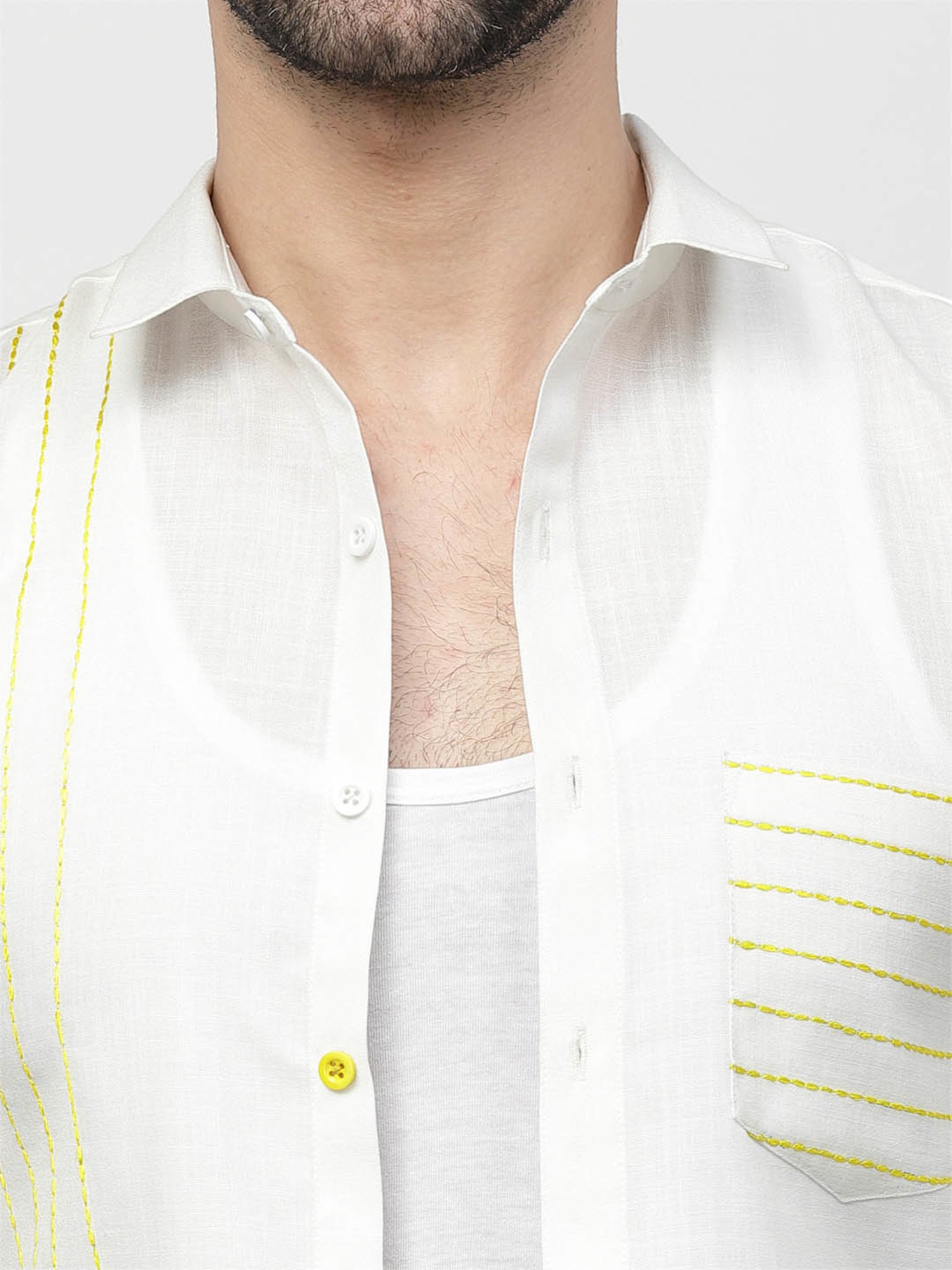 Lela White Regular Fit Shirt