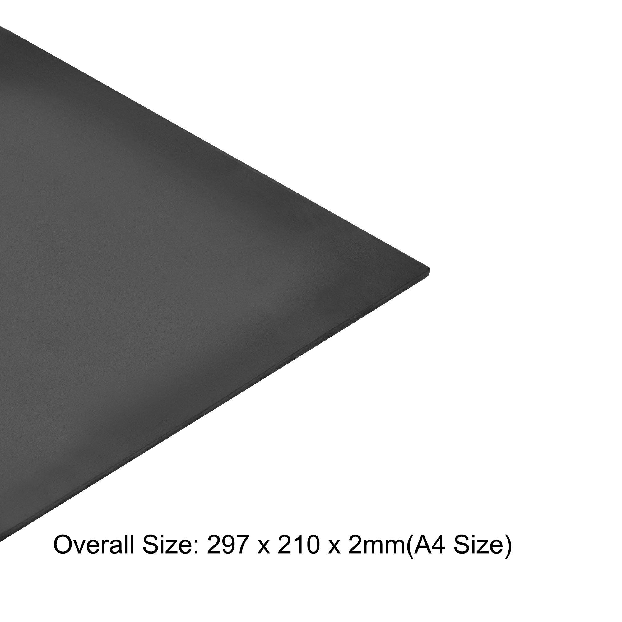 A4 Plain Magnet Sheets for Crafts or Applying Adhesive Items 78 Mil Black