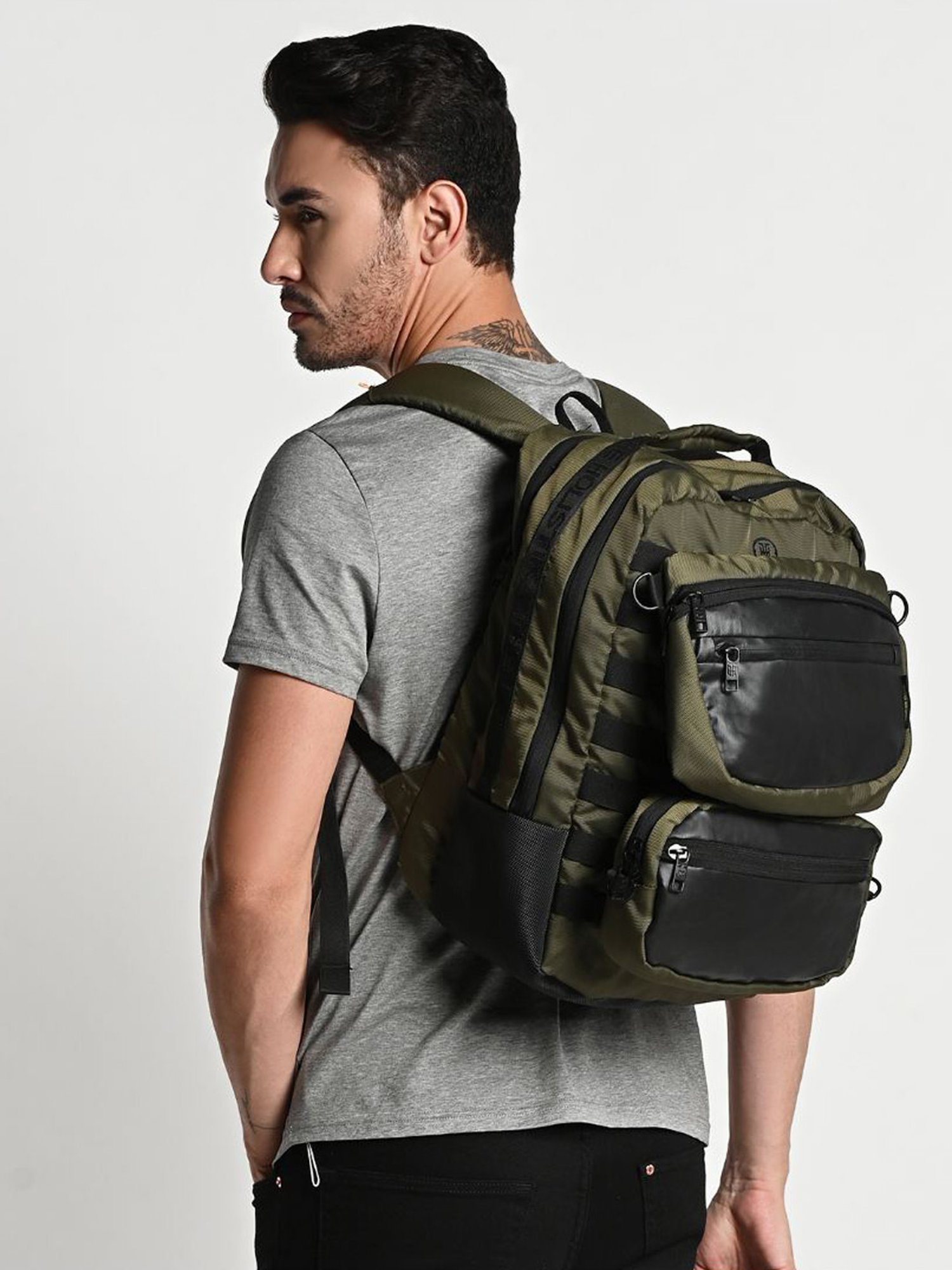 THE HOLISTIK Alpha Olive Large Backpack - 22 Ltrs