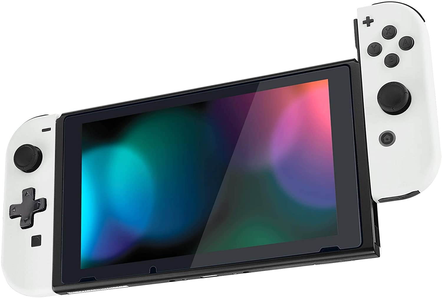 eXtremeRate Soft Touch White Joycon Handheld Controller Housing (D-Pad Version) with Full Set Buttons, DIY Replacement Shell Case for Nintendo Switch Joy-Con &ndash; Console Shell NOT Included