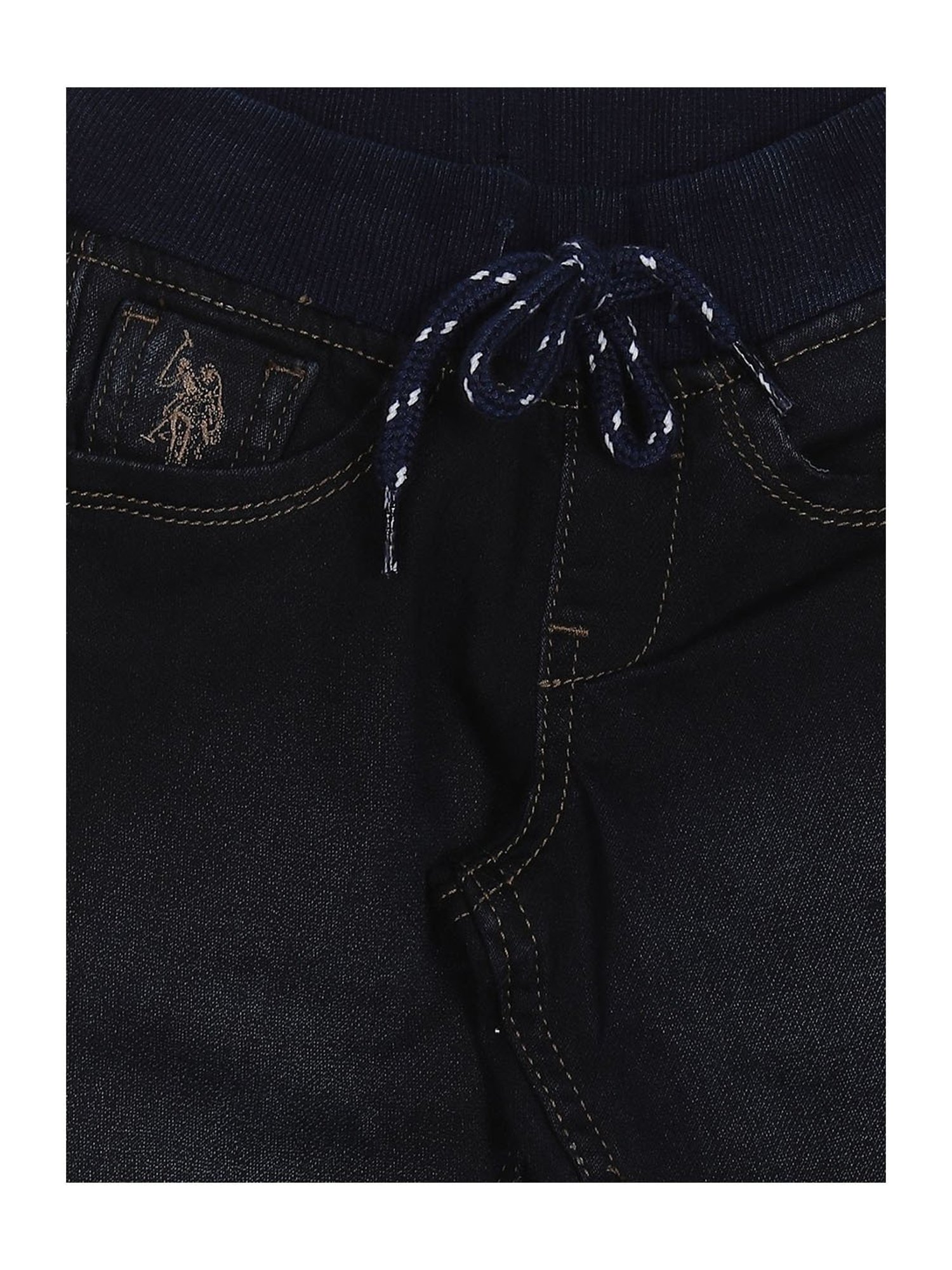 U.S. Polo Assn. Boys Dark Blue Solid Jeans