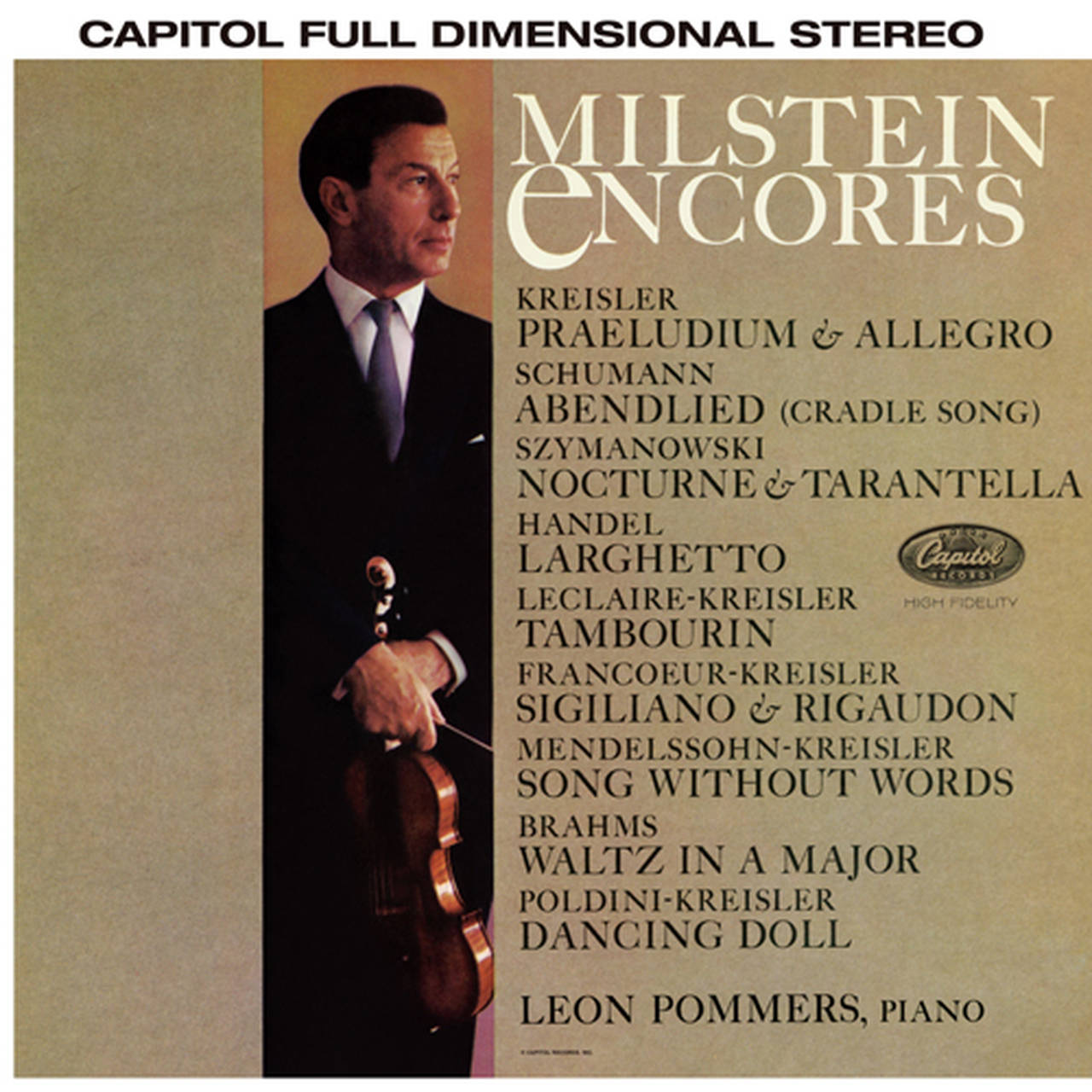 Nathan Milstein Encores 180g Import LP (Vinyl)