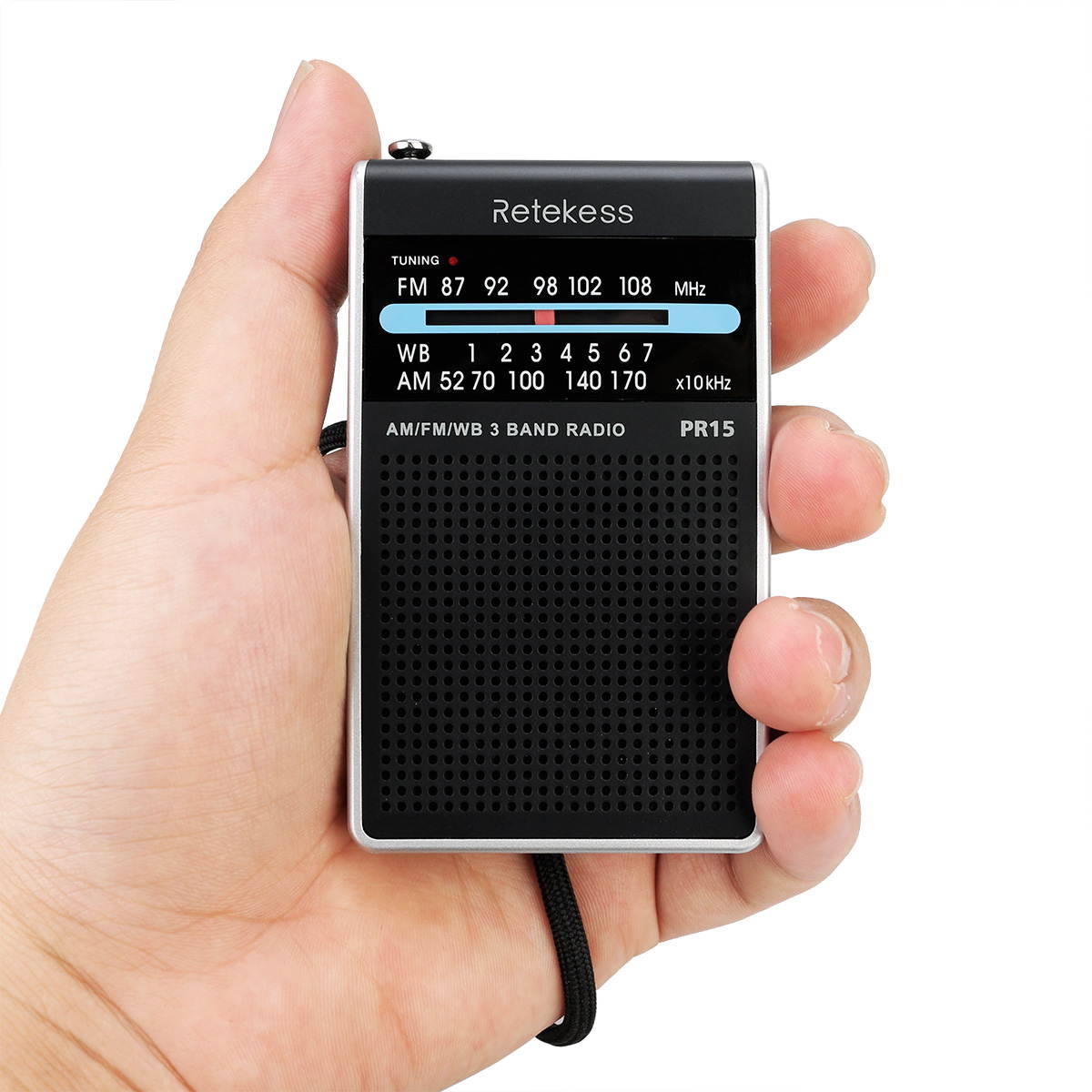 Retekess F9214 PR15 Digital Display Radio with FM AM for Family Camping Outdoor