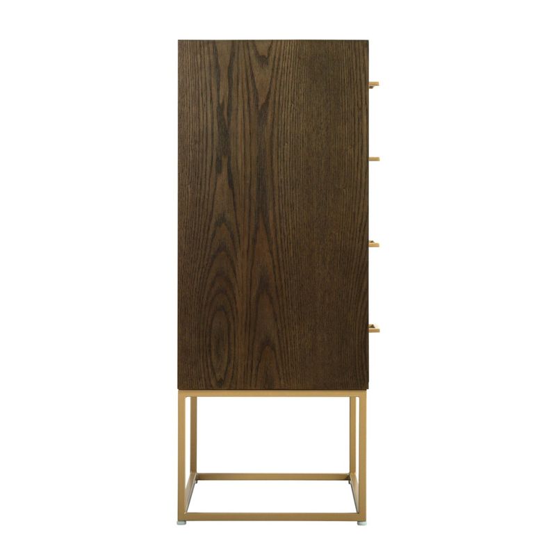 Franklin 4 Drawer Dresser Walnut - Finch