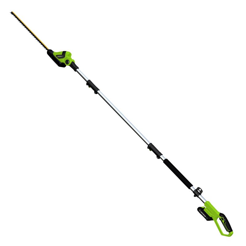 20" 20V Cordless Pole Hedge Trimmer - Earthwise