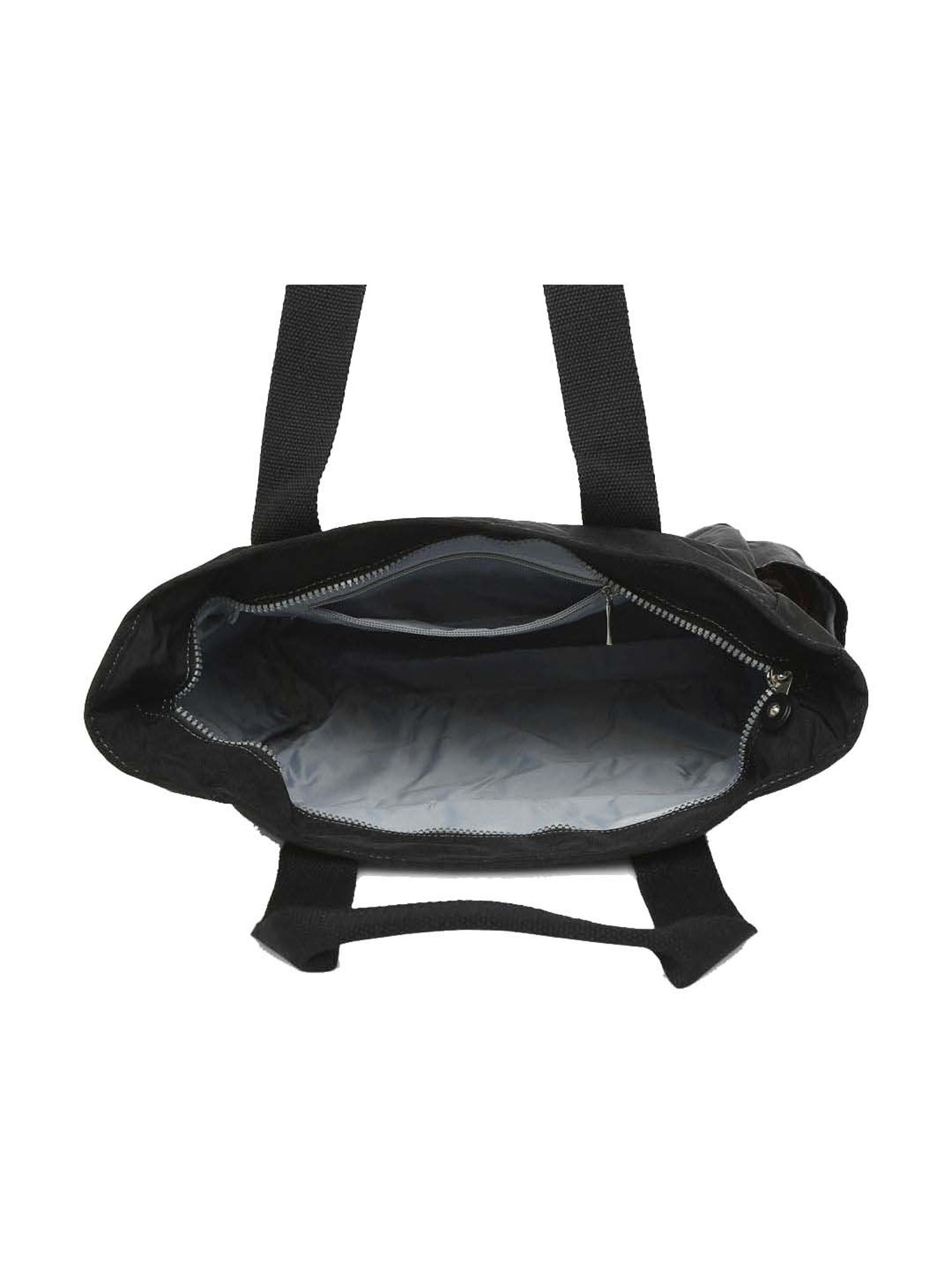 Baomi Black Solid Medium Handbag