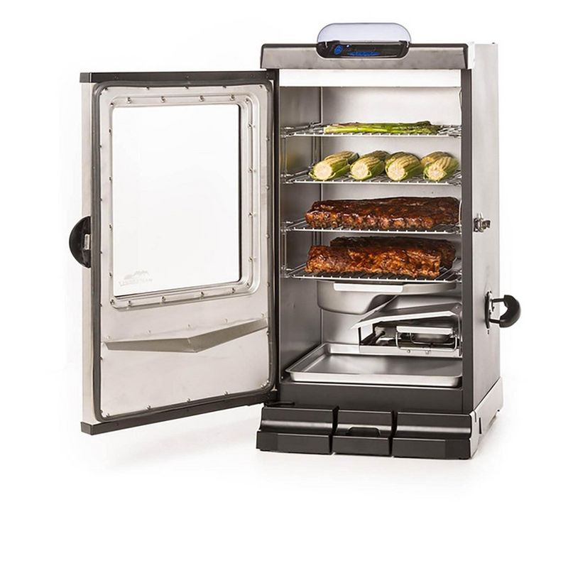 Masterbuilt 30 Inch Outdoor Bluetooth Smart Digital Electric Smoker BBQ Grill