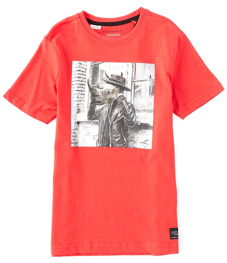 Silver Jeans Co. Big Boys 8-20 Short-Sleeve Rhino Graphic Tee