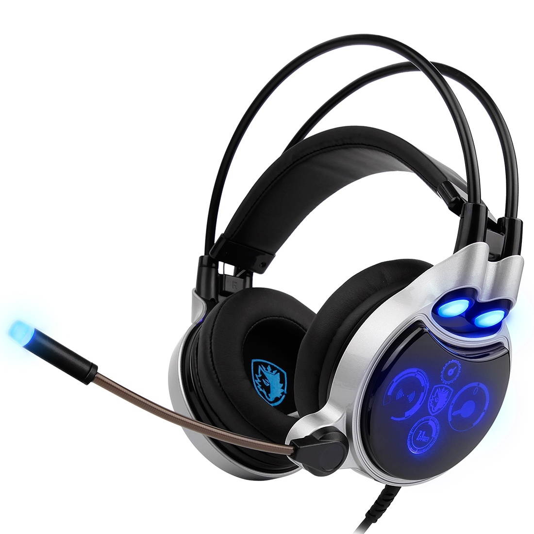SADES SA908 Physical 7.1 Surround USB Interface Vibration Volume Control Gaming Headset, Cable Length: about 3m