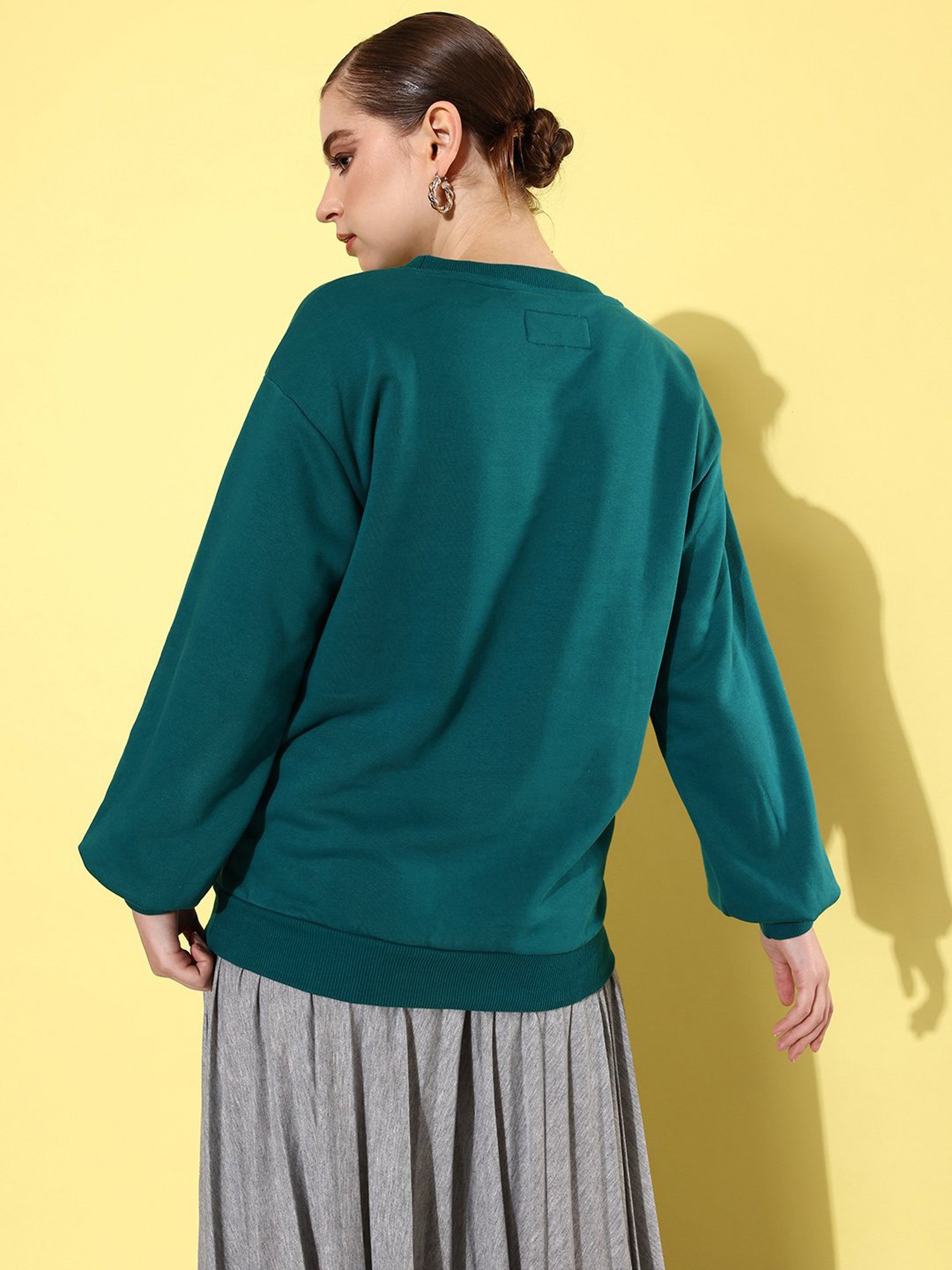 Belle Fille Yellow Patchwork Sweatshirt