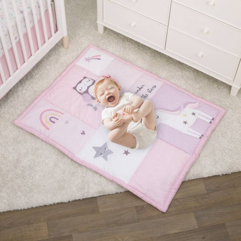 Little Love By Nojo Shine On My Love Girl Unicornite Crib Bedding Set - 3pc