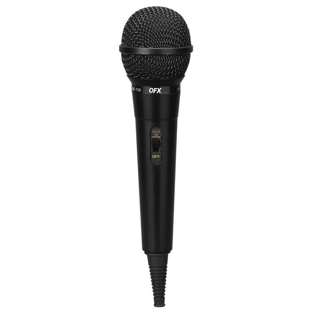 QFX M-106 Unidirectional Dynamic Microphone with 10ft Cable