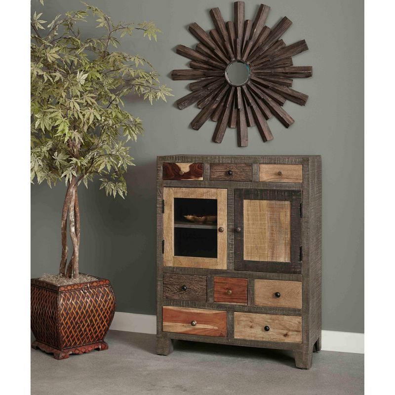 Cosette 8 Drawer 2 Door Cabinet Brown - Treasure Trove Accents