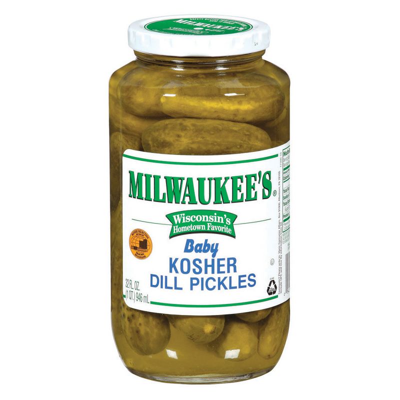 Milwaukee's Baby Kosher Dill Pickles - 32 fl oz