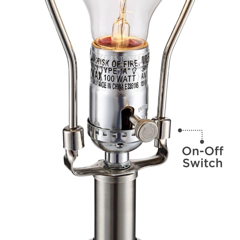 360 Lighting Jane White Ceramic Double Gourd Black Shade Table Lamps Set of 2