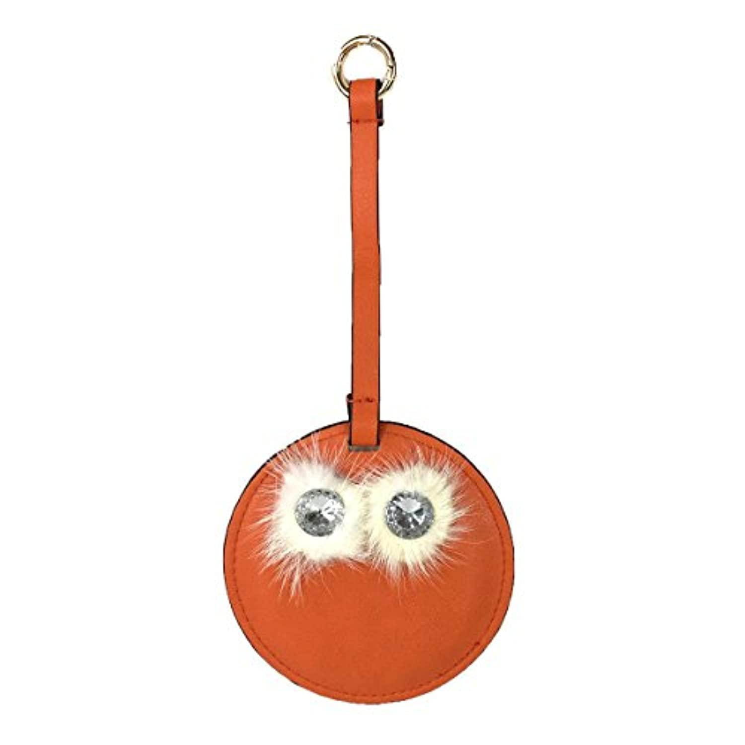 under one sky monster compact mirror charging bag charm power bank, orange
