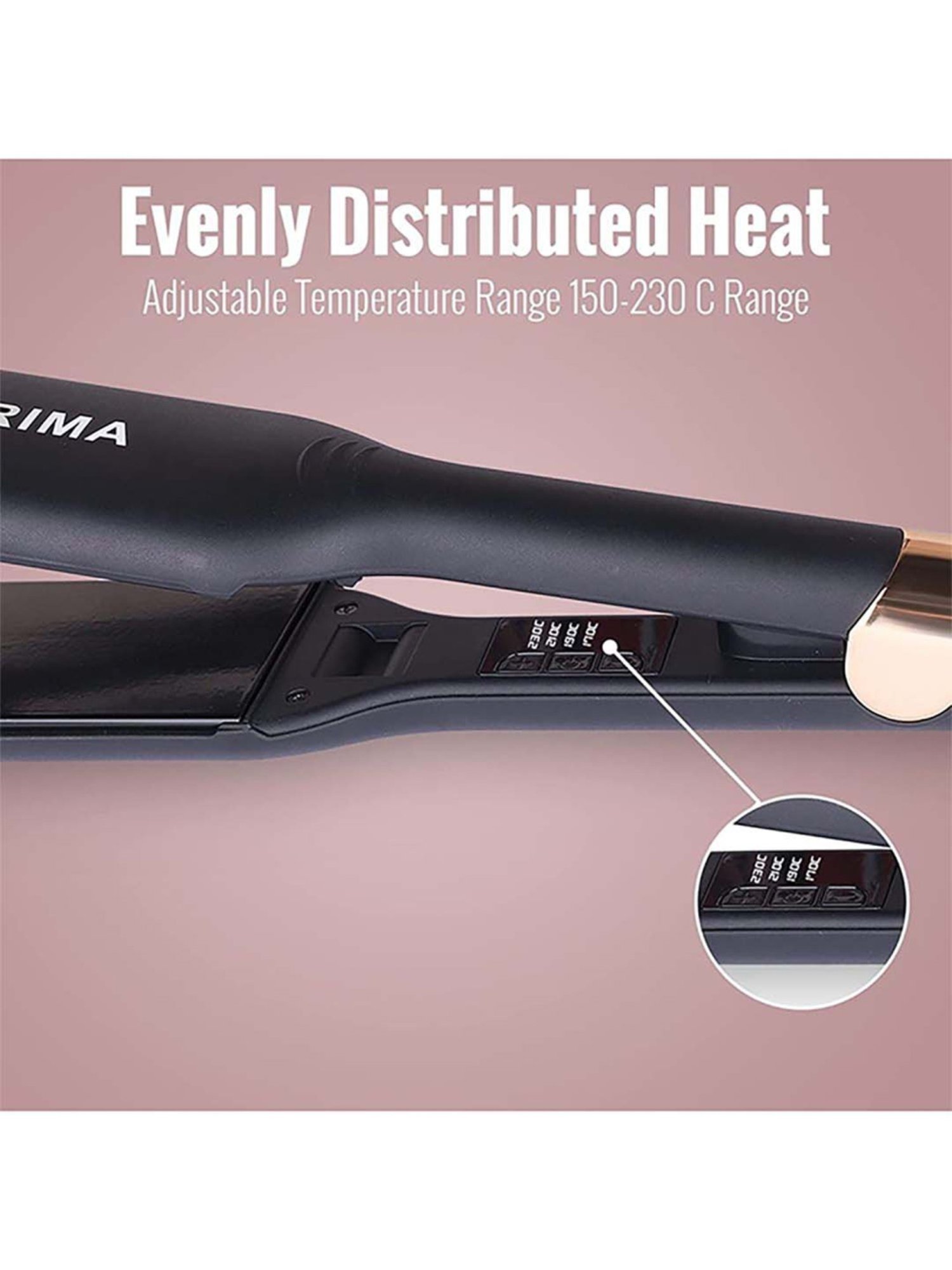 Gorgio Professional HS7800 Steam Hair Straightener (Black)