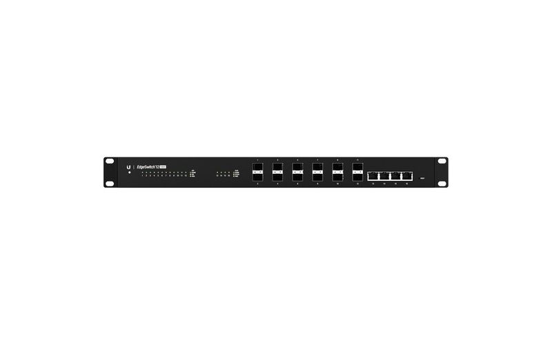 Ubiquiti Managed Gigabit Fiber Switch - 4 Ports - Manageable - 3 Layer Supported - Modular - Optical Fiber, Twisted Pair - 1U High - Rack-mountable