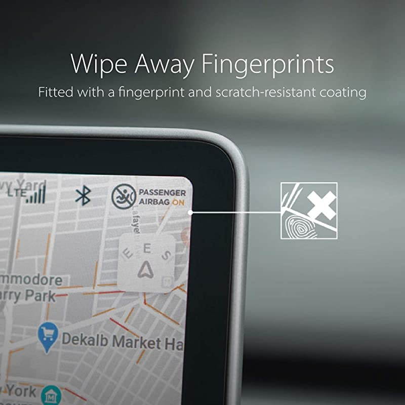 iVisor AG Matte Screen Protector for Tesla Model 3 Model Y 15quot Central Touchscreen Antiglare Easy Installation Bubblefree Washable amp Reappliable Fingerprint amp Scratch Resistant