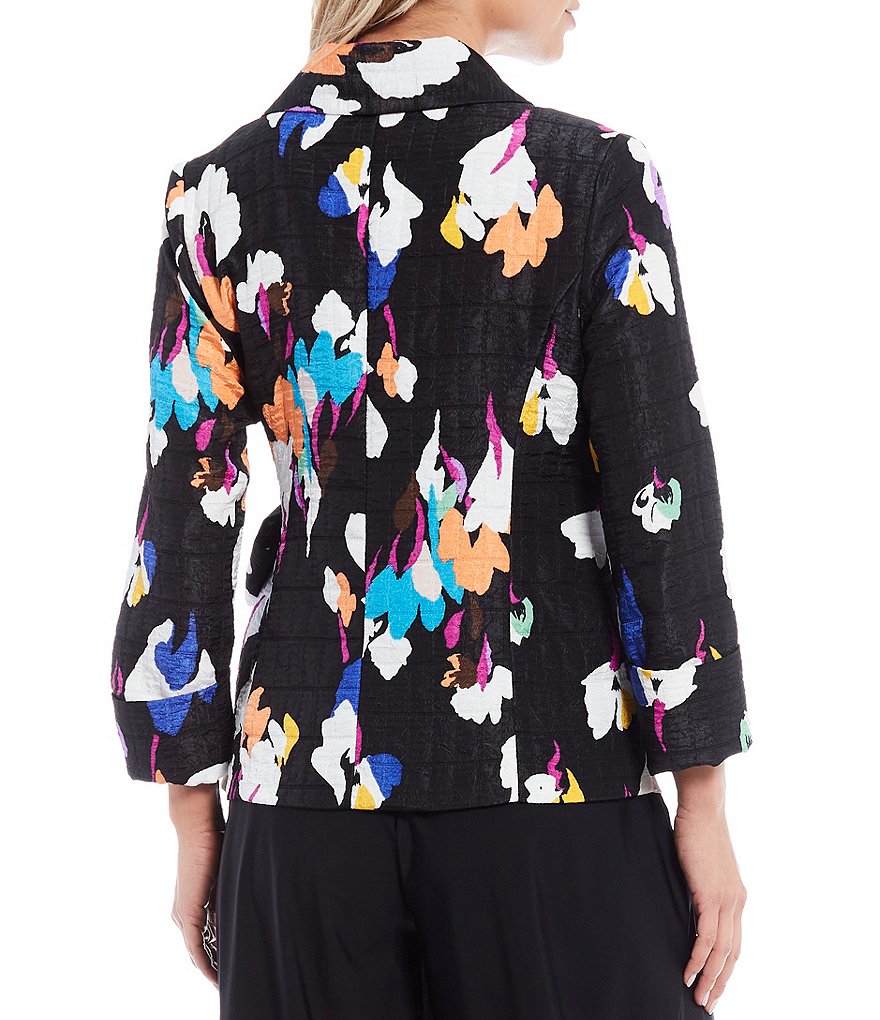 IC Collection Jasmin Jacquard Side Tie Jacket