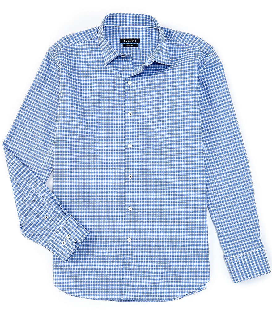 Bugatchi Check Long-Sleeve Woven Shirt