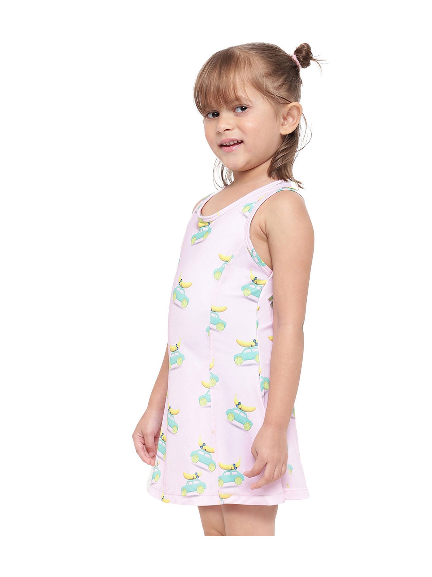 IO Kids Pink Printed Dress