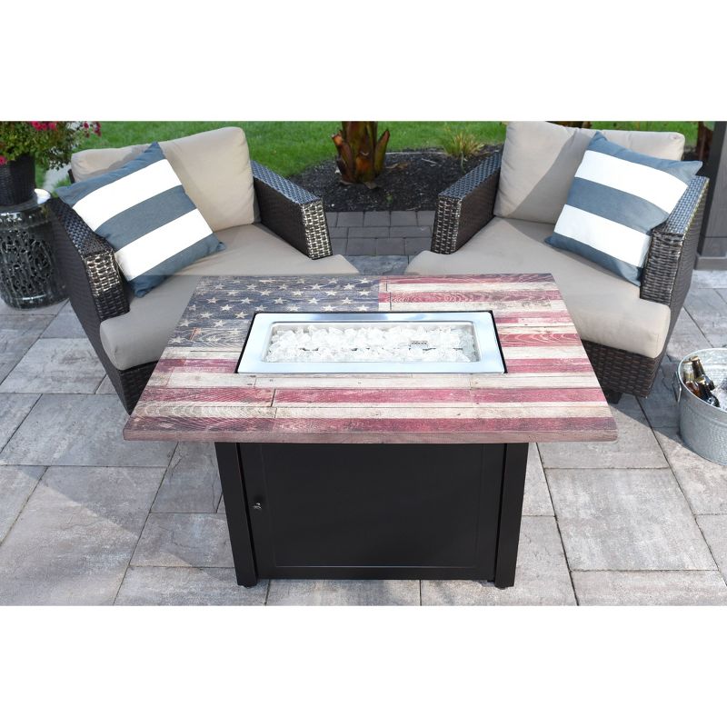 Americana 40"x28" Rectangular Gas Outdoor Fire Pit - Endless Summer