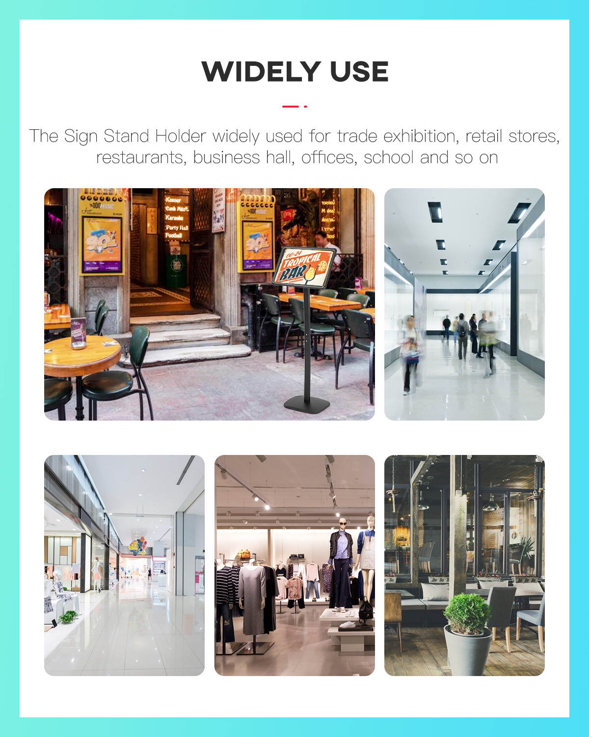 Sign Stand Base Sign Holder Standing Pedestal Poster Stand 11x17 Inch Curved Menu Advertising Sign Stand Display Both Vertical & Horizontal View Aluminum Snap Open Frame Sign Stand