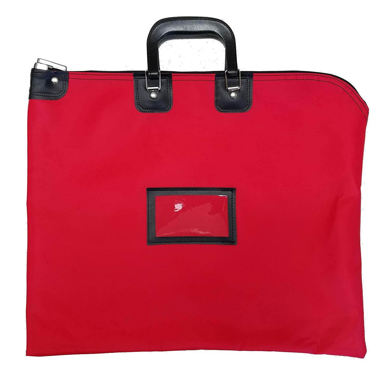 Locking Document HIPAA Bag 16 x 20 with Handles (Red)
