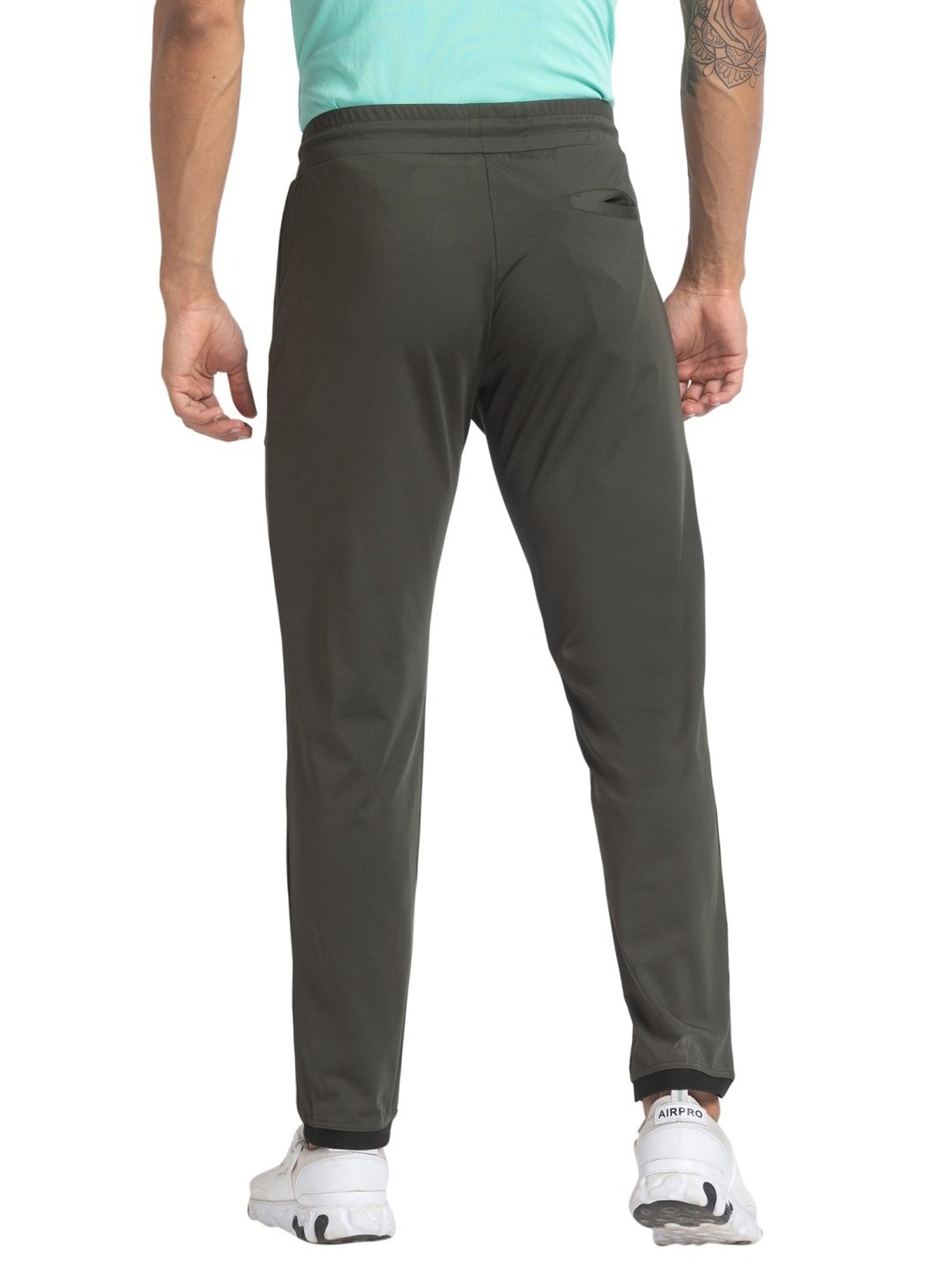 Basics Green Jogger Track Pant